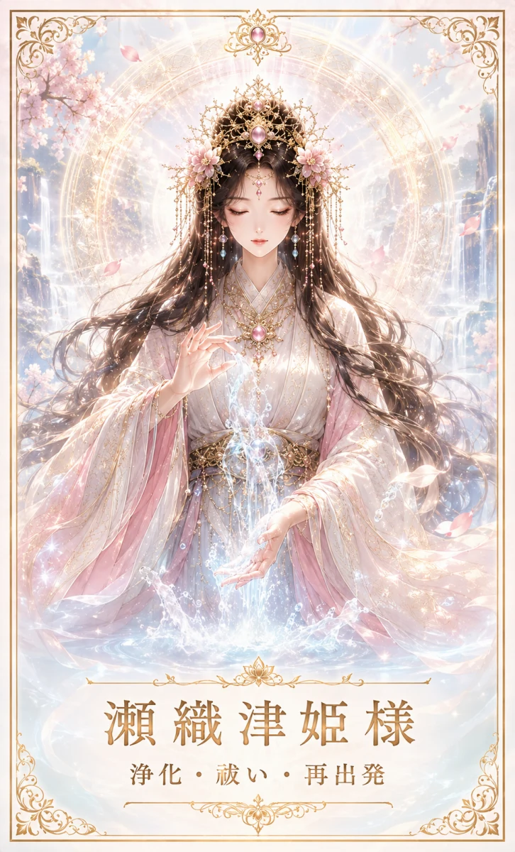 瀬織津姫様 お守りカード 表面
