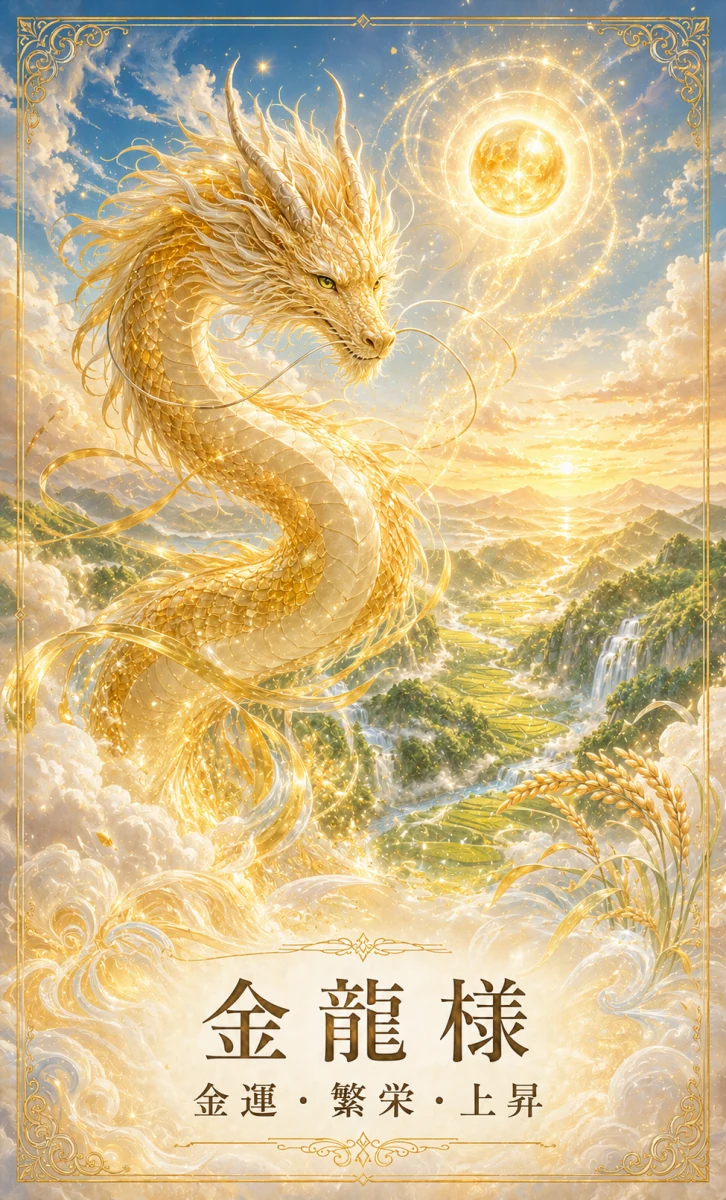 金龍様 お守りカード 表面