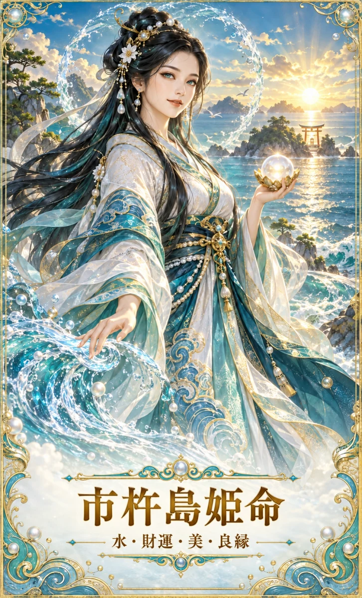 市杵島姫命 お守りカード 表面