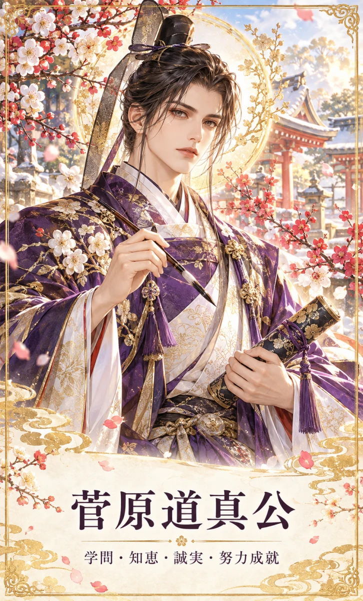 菅原道真公 お守りカード 表面